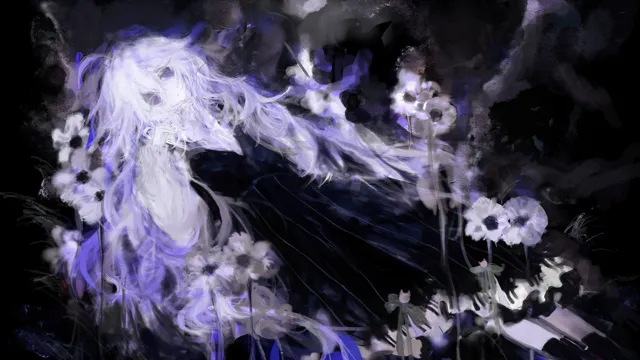 Vanity・紫霧與白花