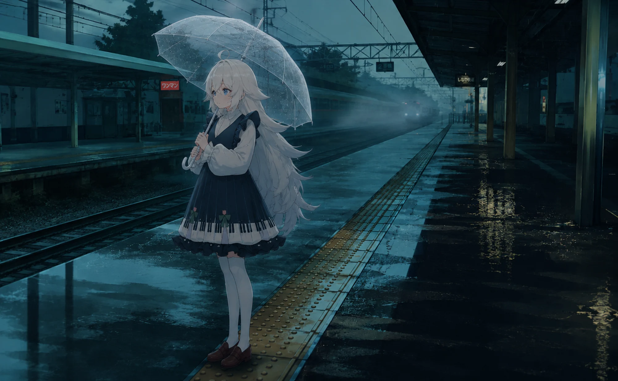 Vanity — 雨中月台 — Vanity 作品插畫
